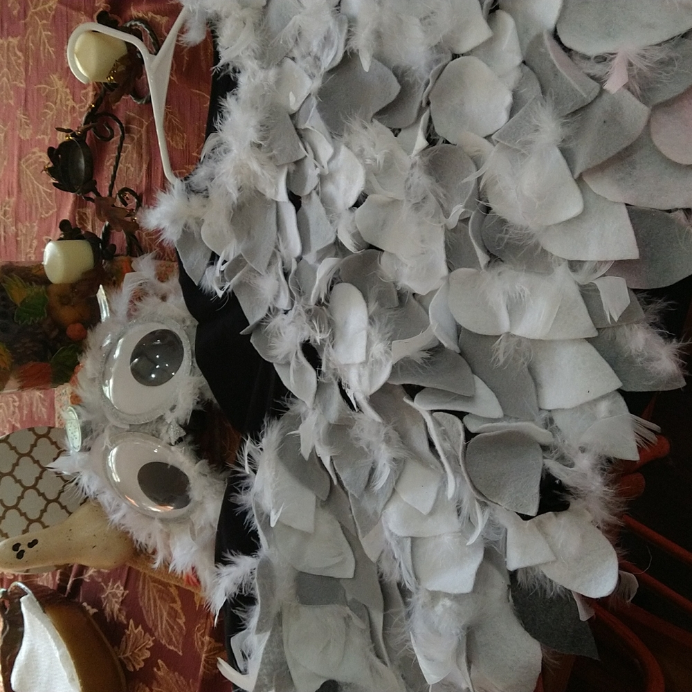 Handmade girls owl costume Halloween size 8/10